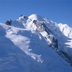 Photo du Mont Blanc en milieu de journée