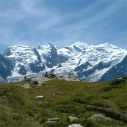 Photo du massif du Mont Blanc - Depuis le versant du Brévent